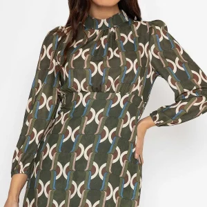 Pala D'oro Nadia Mini Dress In Khaki*Women Dresses & Jumpsuits