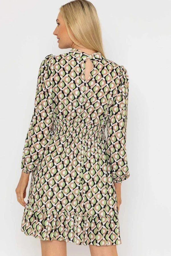 Pala D'oro Nadia Mini Dress In Khaki Print*Women Dresses & Jumpsuits
