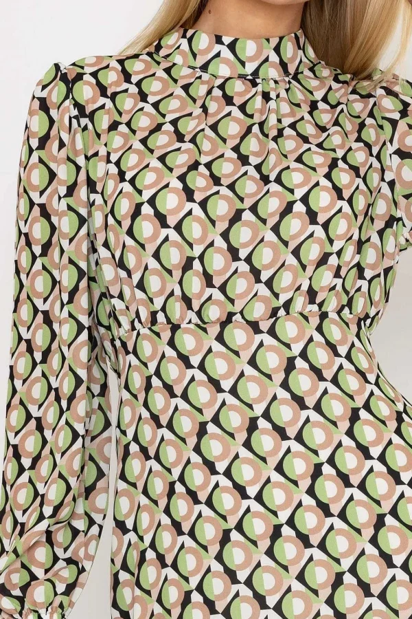 Pala D'oro Nadia Mini Dress In Khaki Print*Women Dresses & Jumpsuits