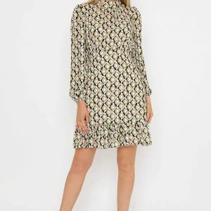 Pala D'oro Nadia Mini Dress In Khaki Print*Women Dresses & Jumpsuits