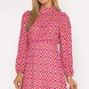 Pala D'oro Nadia Mini Dress In Pink Print*Women Dresses & Jumpsuits