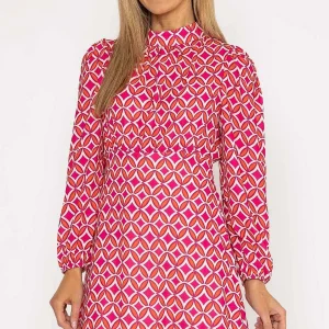 Pala D'oro Nadia Mini Dress In Pink Print*Women Dresses & Jumpsuits