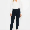Pala D'oro Navy Button Front Jeans*Women Jeans & Trousers