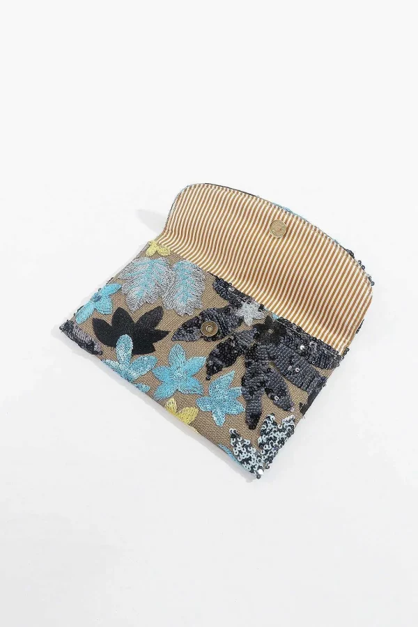 SOUL Accessories Navy Embellished Clutch Bag* Accessories
