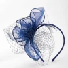SOUL Accessories Navy Hairband Fascinator With Net & Feathers* Fascinators