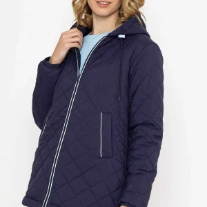 Kelly & Grace Weekend Navy Lightweight Quilted Coat*Women Coats & Jackets