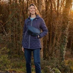 Kelly & Grace Weekend Navy Lightweight Quilted Coat*Women Coats & Jackets