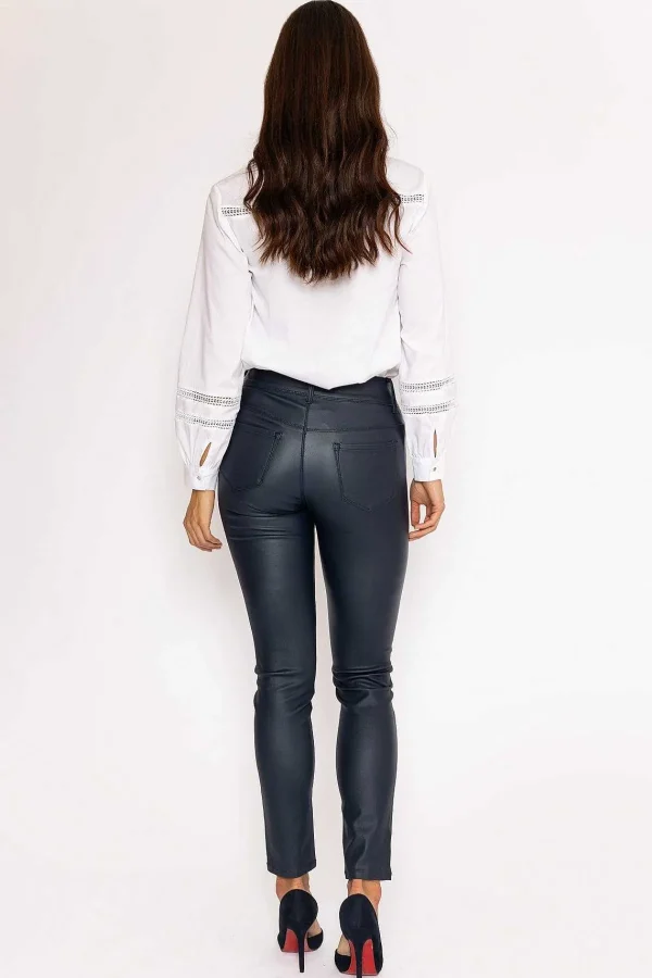 J'aime la Vie Navy Pu Jeans*Women Jeans & Trousers
