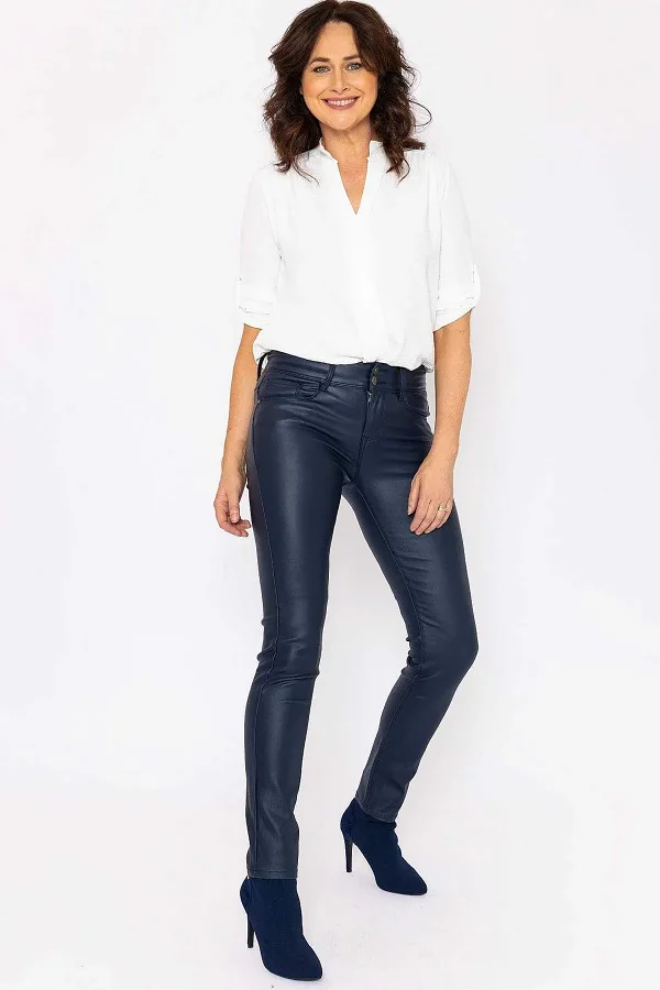 J'aime la Vie Navy Pu Jeans*Women Jeans & Trousers