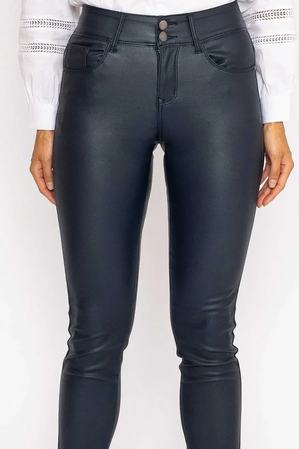 J'aime la Vie Navy Pu Jeans*Women Jeans & Trousers