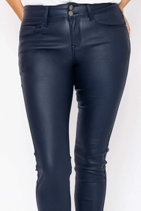 J'aime la Vie Navy Pu Jeans*Women Jeans & Trousers