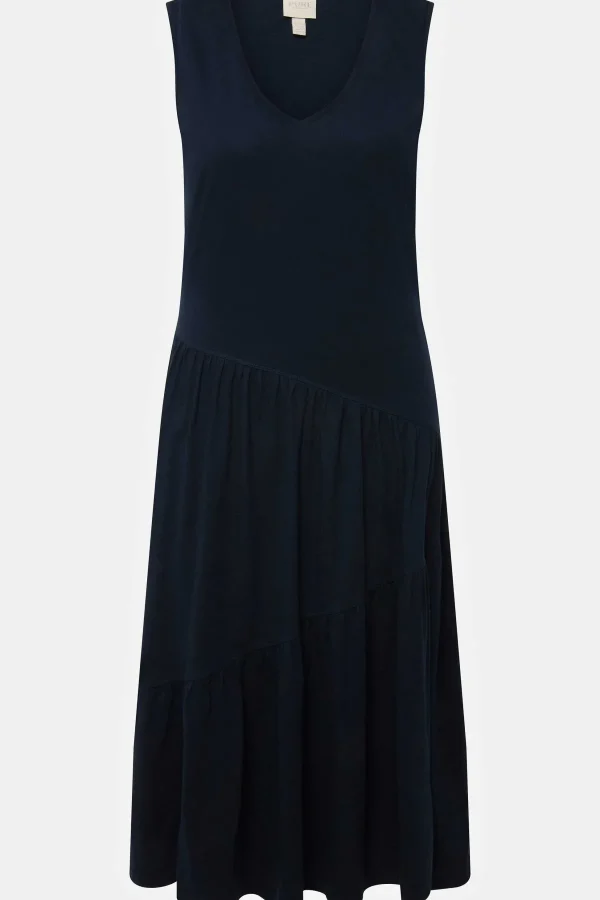 Ulla Popken Navy Sleeveless Midi Dress*Women Dresses
