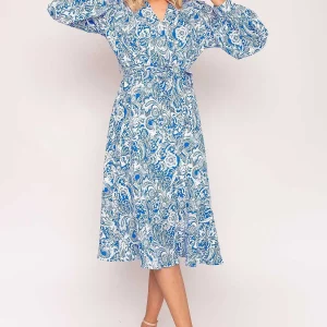 Rowen Avenue Norah Dress In Blue Print*Women Dresses & Jumpsuits