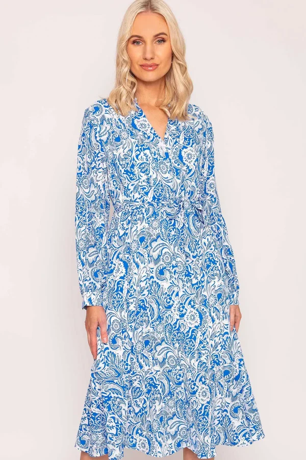 Rowen Avenue Norah Dress In Blue Print*Women Dresses & Jumpsuits