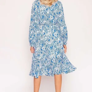 Rowen Avenue Norah Dress In Blue Print*Women Dresses & Jumpsuits