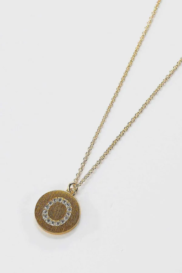 Cherish O Initial Necklace In Gold* Jewellery