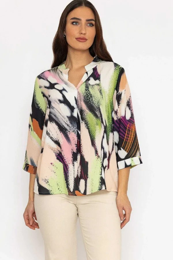 Pala D'oro Olivia Top In Multi Print*Women Tops & Blouses