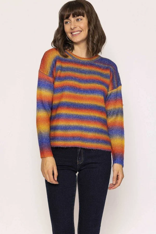 Rowen Avenue Ombre Crew Neck Knit In Blue And Orange*Women Jumpers & Cardigans