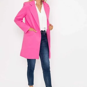Pala D'oro One Button Coat In Pink*Women Coats & Jackets