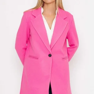 Pala D'oro One Button Coat In Pink*Women Coats & Jackets