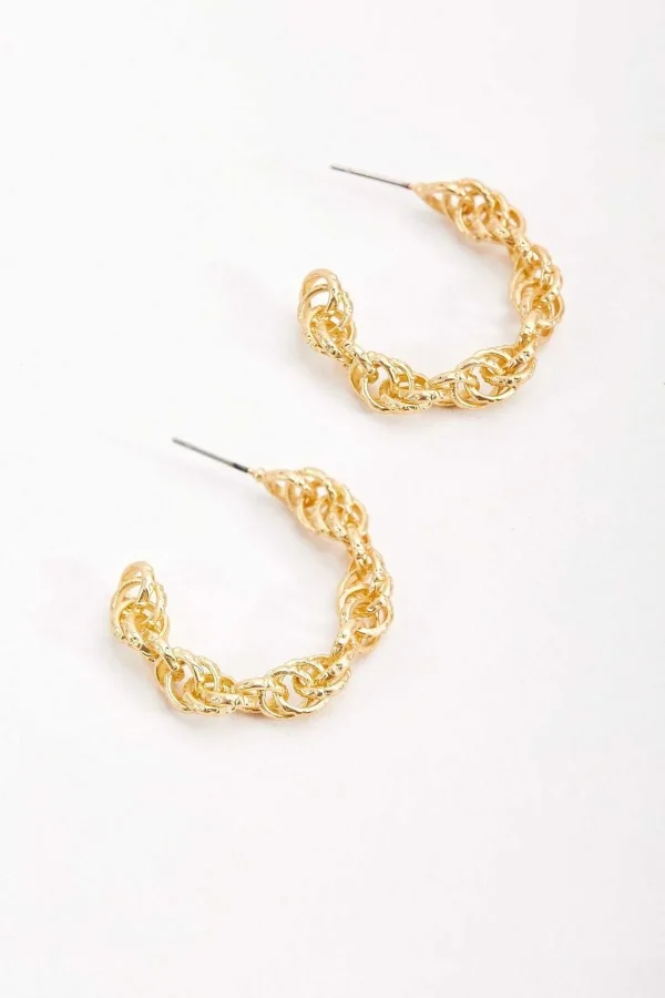 Soul Jewellery Open Hoop Chain Earrings*Women As Seen On Social