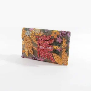 SOUL Accessories Orange Embellished Clutch Bag*Women As Seen On Social