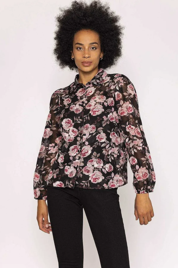 Rowen Avenue Organza Floral Blouse In Print*Women Tops & Blouses