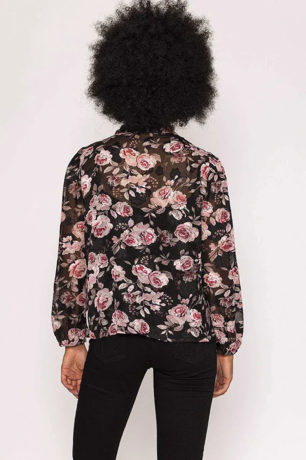 Rowen Avenue Organza Floral Blouse In Print*Women Tops & Blouses