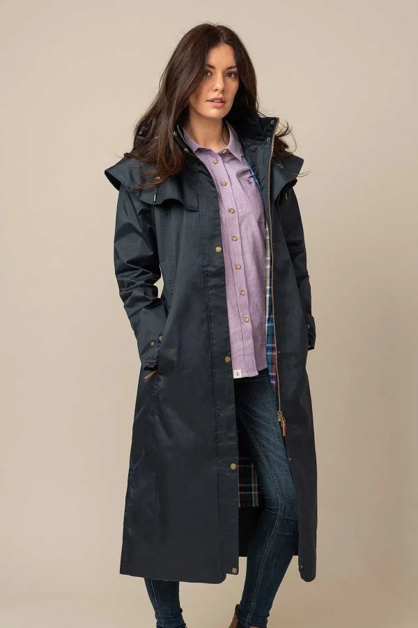Lighthouse Outback Full Length Waterproof Raincoat In Nightshade*Women Coats & Jackets
