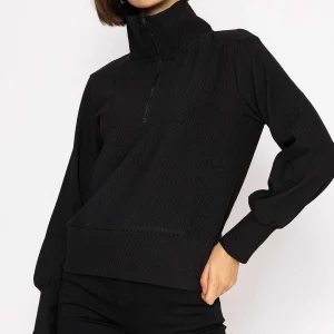 Vero Moda Oversized Zip Sweat Top In Black*Women Hoodies & Sweatshirts