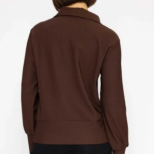 Vero Moda Oversized Zip Sweat Top In Coffee*Women Hoodies & Sweatshirts