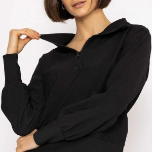 Vero Moda Oversized Zip Sweat Top In Black*Women Hoodies & Sweatshirts