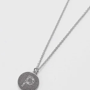 Cherish P Initial Necklace In Silver* Jewellery