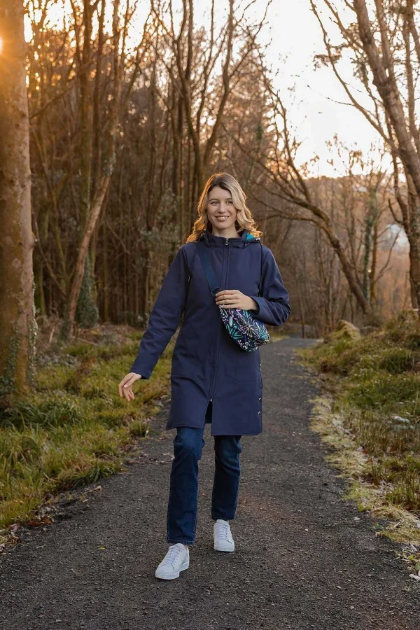 Kelly & Grace Weekend Padded Winter Softshell Jacket In Navy*Women Coats & Jackets
