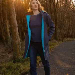 Kelly & Grace Weekend Padded Winter Softshell Jacket In Navy*Women Coats & Jackets