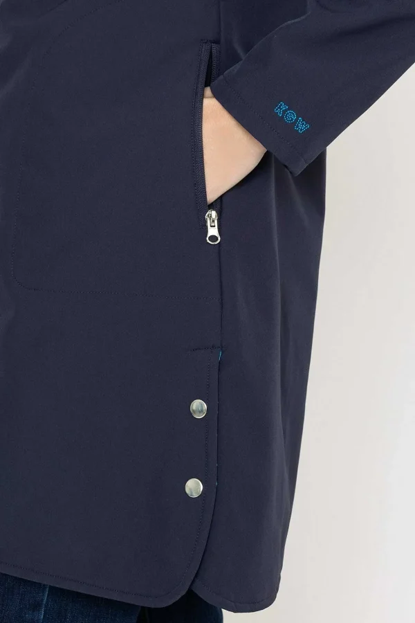 Kelly & Grace Weekend Padded Winter Softshell Jacket In Navy*Women Coats & Jackets