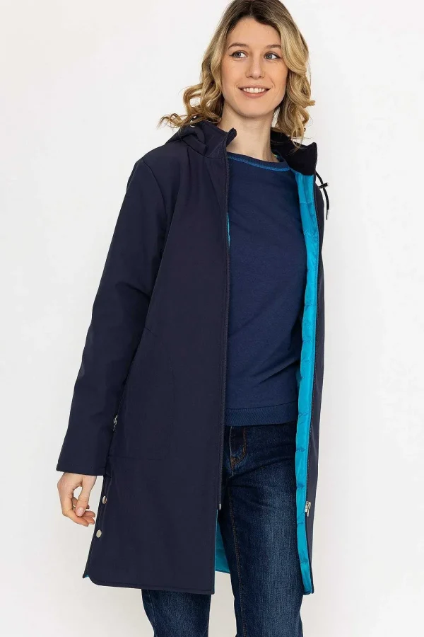 Kelly & Grace Weekend Padded Winter Softshell Jacket In Navy*Women Coats & Jackets