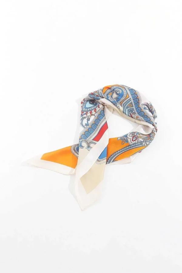 SOUL Accessories Paisley Neckerchief Scarf In Orange* Accessories