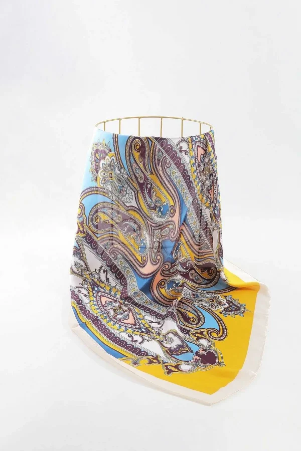 SOUL Accessories Paisley Neckerchief Scarf In Yellow* Accessories
