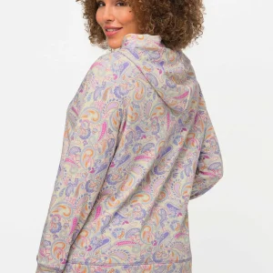 Ulla Popken Paisley Print Hoodie In Multi*Women Hoodies & Sweatshirts