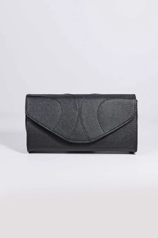 SOUL Accessories Panel Detail Clutch In Black* Teenager