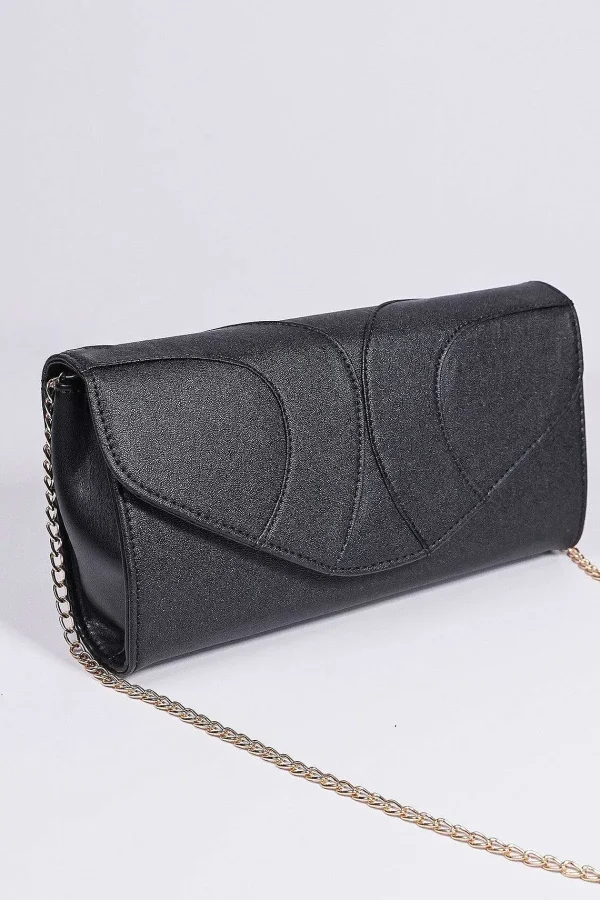 SOUL Accessories Panel Detail Clutch In Black* Teenager