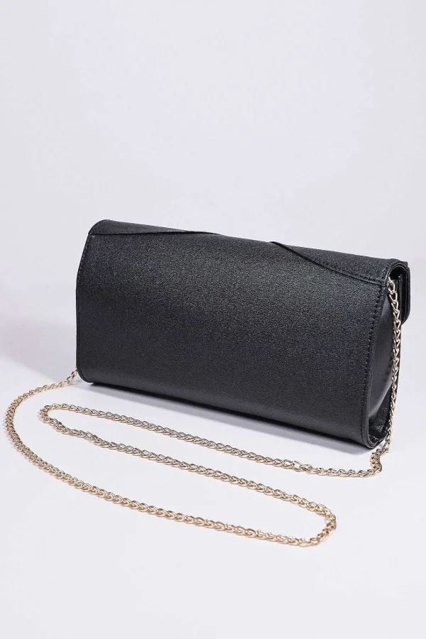 SOUL Accessories Panel Detail Clutch In Black* Teenager