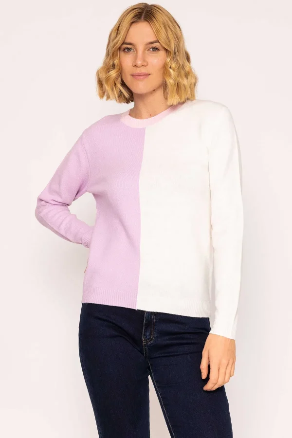 Kelly & Grace Weekend Panel Knit In Lilac*Women Jumpers & Cardigans