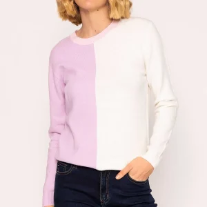 Kelly & Grace Weekend Panel Knit In Lilac*Women Jumpers & Cardigans
