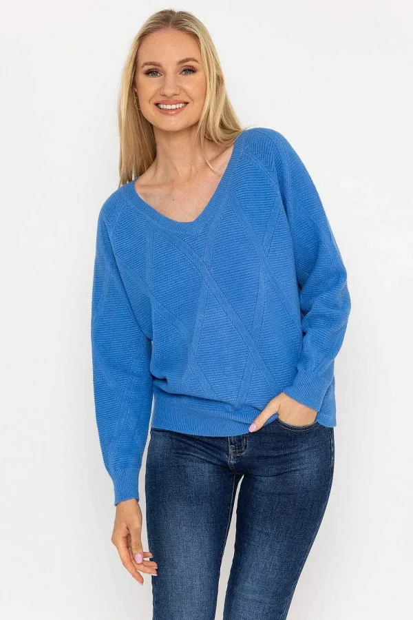 J'aime la Vie Pearl Back Knit In Blue*Women Jumpers & Cardigans