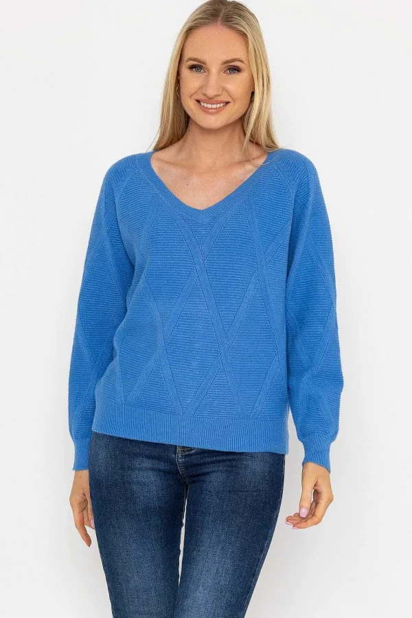 J'aime la Vie Pearl Back Knit In Blue*Women Jumpers & Cardigans