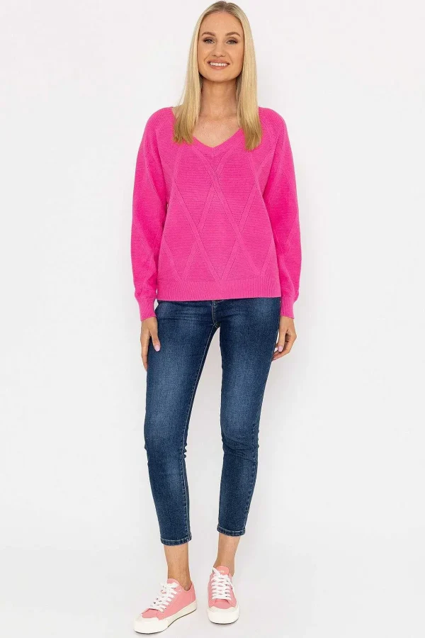 J'aime la Vie Pearl Back Knit In Pink*Women Jumpers & Cardigans