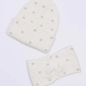 SOUL Accessories Pearl Headband And Beanie In Cream* Teenager
