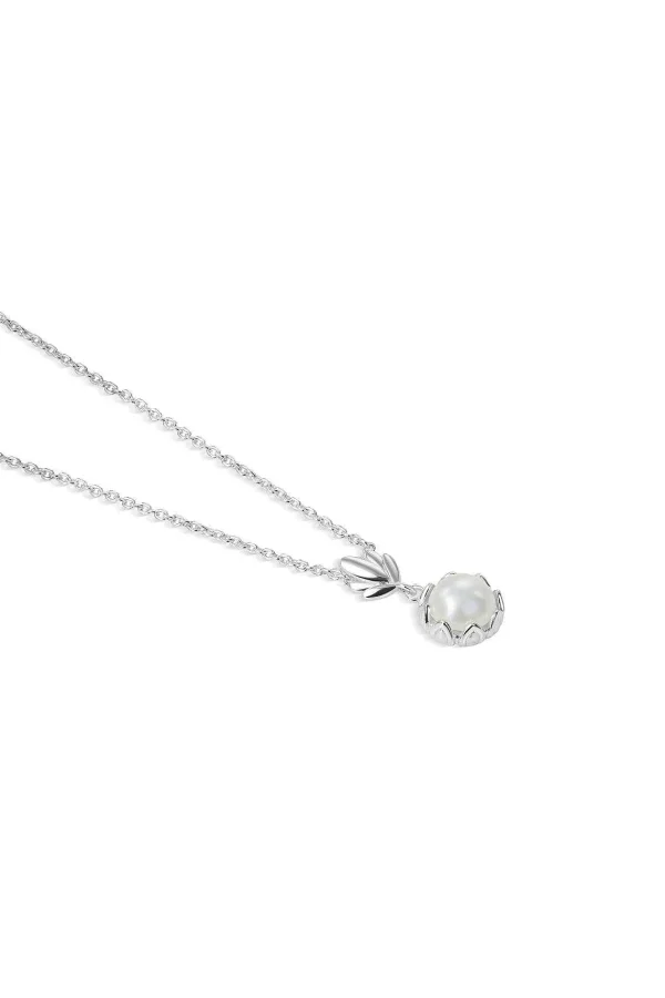 Newbridge Silverware Jewellery Pearl Leaf Pendant* Boxed Gifts